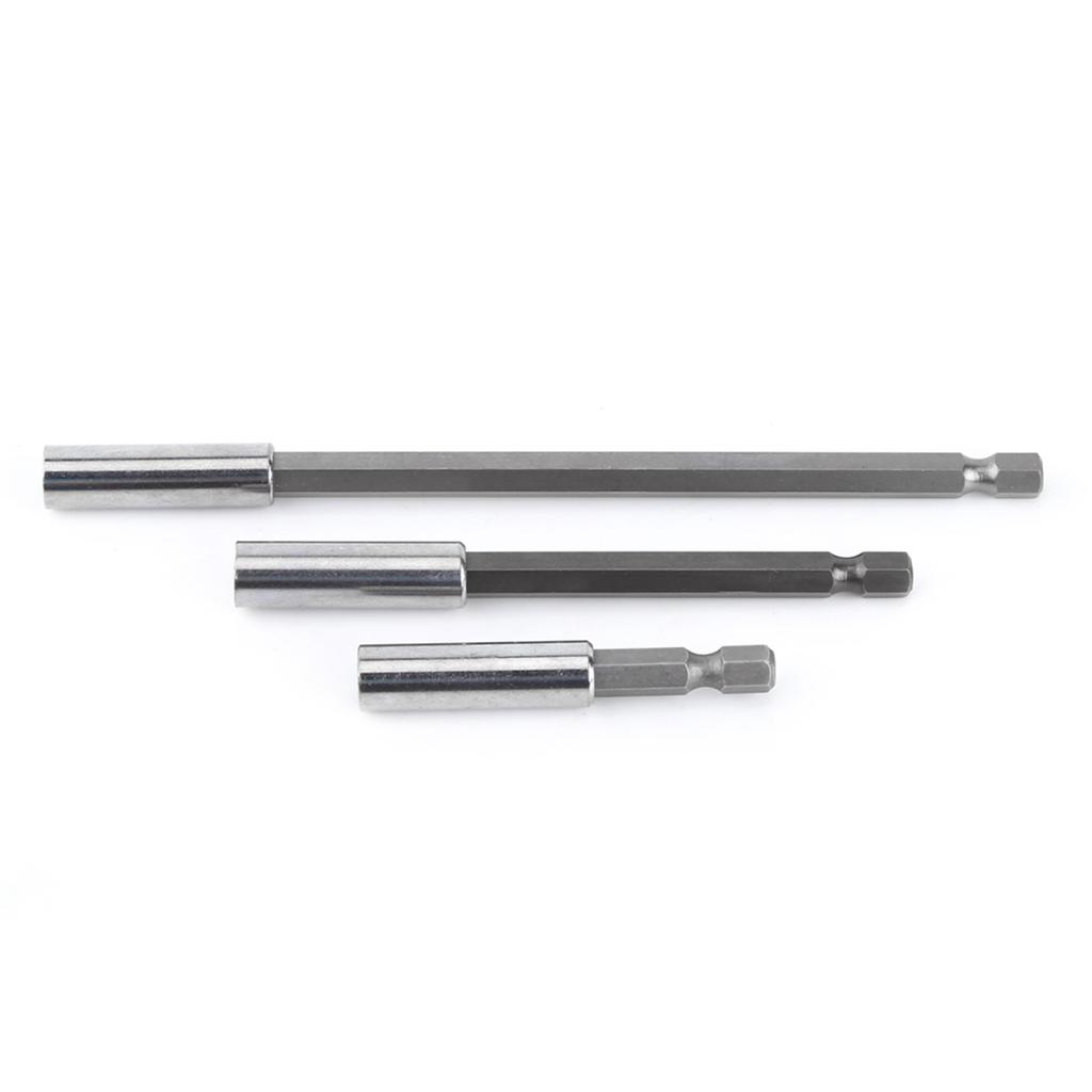 3pcs Electrical Drill Screwdriver Extension Bar Magnetic Bit Holder 1 4 Shank Tool