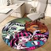 Personalized M-Monster High Draculaura Round Chair Office Rug - Perfect for Mat, Office Chair & More - Ideal Gift for Birthdays and Holidays
