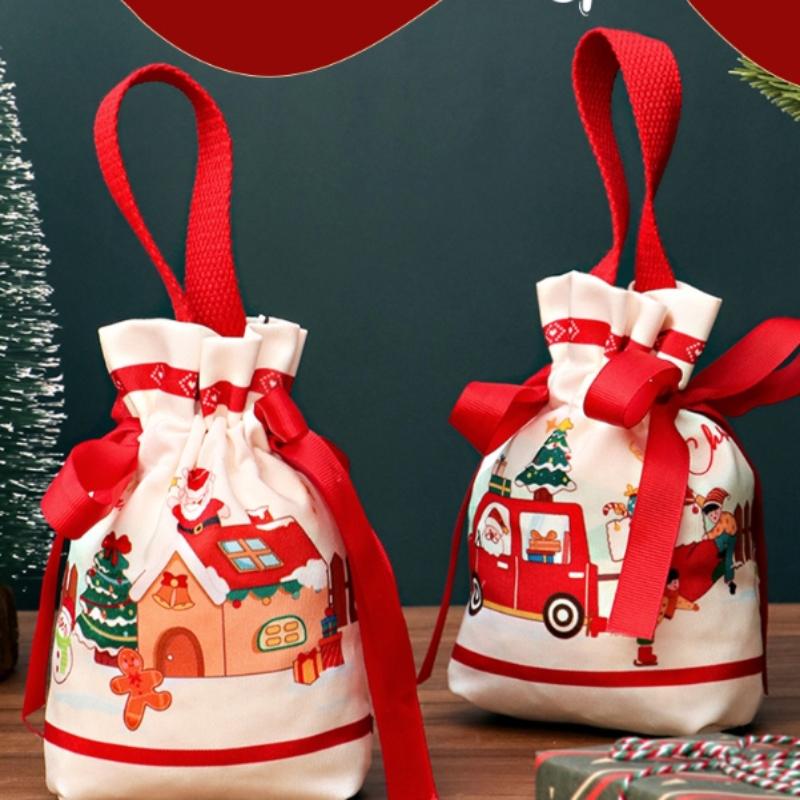 Christmas Apple Packaging Bag Peace Fruit Gift Bag Children'S Carry Handle Candy Bag