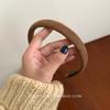 Korean Suede Hair Hoop for Women - French Retro Autumn/Winter Style Hair Accessory.