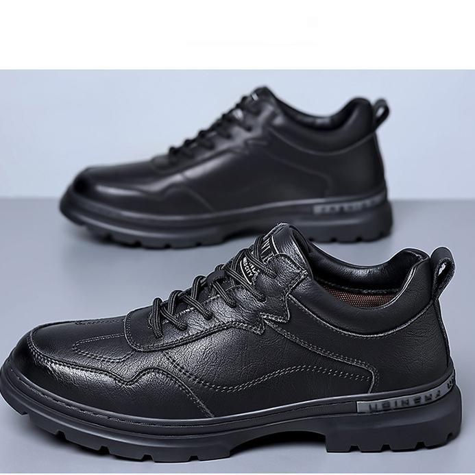 Fashion Spring Autumn Cow Leather Sneakers for Men Designer Soft-soled Men's Board Shoes Fashion Winter Warm Sports Zapatos De Hombre