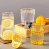 Ins-stil Värmetåliga Texturerade Glasmuggar (400 ml, Set om 2)