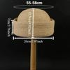 Summer Natural 100% Natural Raffia Berets For Women Circle Concave Top Pillbox Hat Church Derby Party Beach Hat Wheat Straw Hat