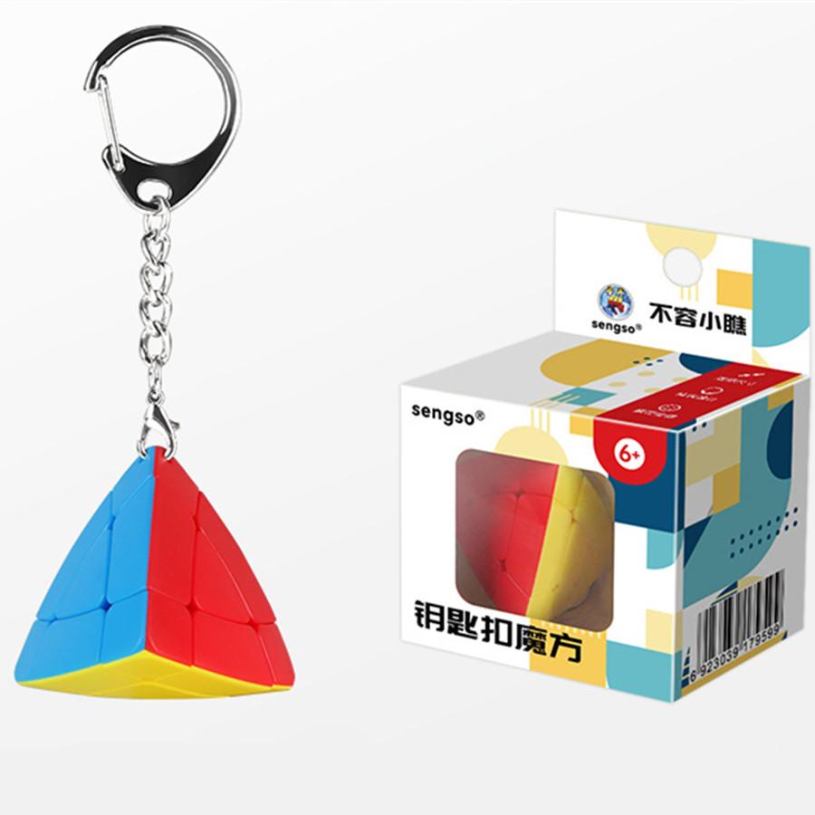 

Sengso Брелок 3x3 Мини Магический Кубик 3x3 Хлеб Магическая Башня Брелок Украшение для Рюкзака Cubo Magico Головоломка Игрушка Детский Подарок