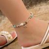 Bohemian Starfish Bracelet and Seashell Anklet Set - Ocean Beach Jewelry Collection