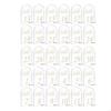 30pcs Arched Acrylic Table Sign for Wedding Place Card Table Numbers with Stand Guest Name Tags Banquet Party Decoration X3UC