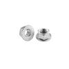 Electroplated Galvanized Anti-Slip Hex Flange Nut with Tooth Washer, M3-M16