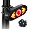 Bike Tail Light with Turn Signals Wireless Remote Control Waterproof Bicycle Rear Light Back USB Rechargeable Ultra Bright Safety Warning Cycling