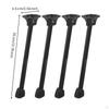 4 Pieces Folding Table Leg Foldable with Mounting Plate SpaceSaving Metal Furniture Legs