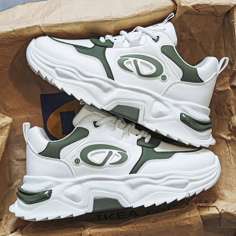 Men's shoes 2025 new autumn versatile high-end youth sports shoes student Xiaobai casual platform dad shoes