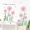 2pcs Dandelion Wall Stickers Self-adhesive Wall Decals For Living Room Porch Bedroom Home Decoration