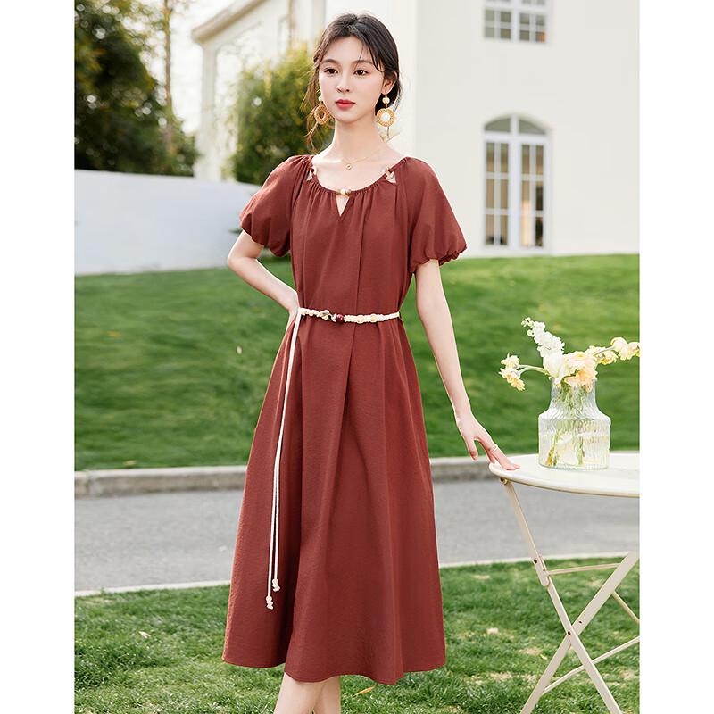 Elegant Short Sleeve Midi Dress
