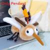 Insect Diary Plush Keychain With Soft Polyester Fiber Cute Animal Decoration For Gifts And Bag Accessories