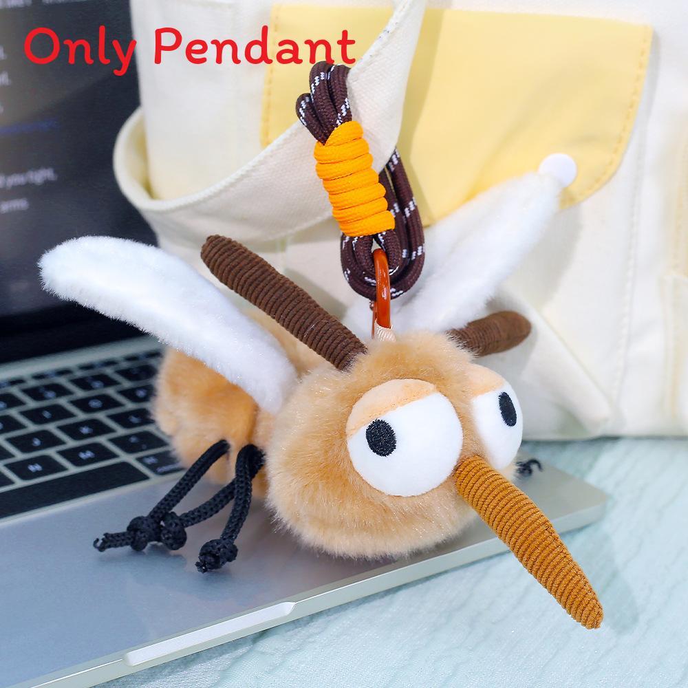 Insect Diary Plush Keychain With Soft Polyester Fiber Cute Animal Decoration For Gifts And Bag Accessories