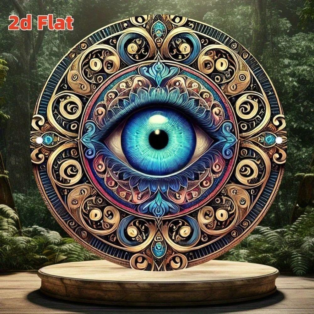 Blechmetall Wandkunst Malerei, 20x20cm Heimdekoration