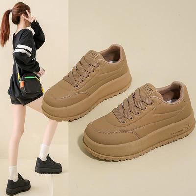 2025 Korean Style White Casual Women's Sneakers - Spring Versatile Street Snap KT2812-1