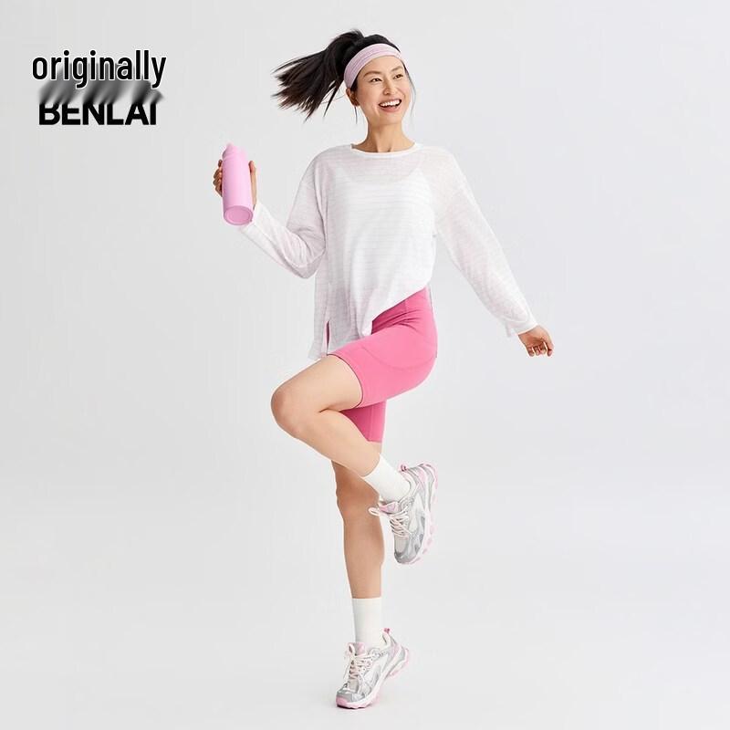 Women's Lightweight Striped Long-Sleeve T-Shirt