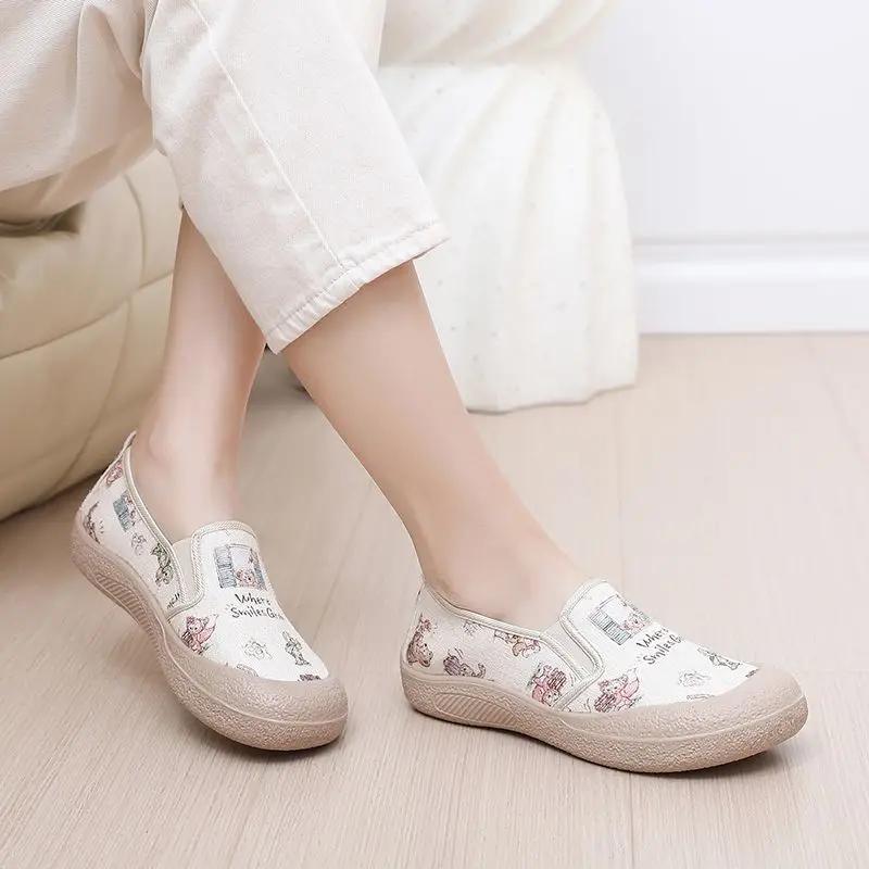 Fashion Comfortable and Elegant Cartoon Pattern Breathable Women's Shoes Designer Luxury New In Deals Original On Offer Ladies Footwear