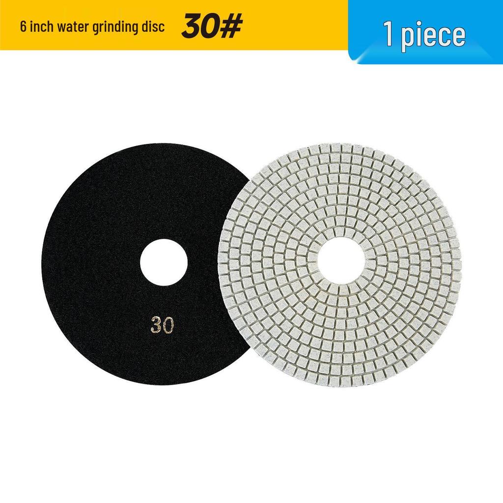 Multi-Size Diamond Water Polishing Pad (5" To 14") for Granite - Fits Angle Grinders