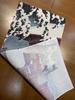 Ukiyo-e hand towel from Kawase Hasui's Twenty Views of Tokyo, Zojoji Temple, Shiba