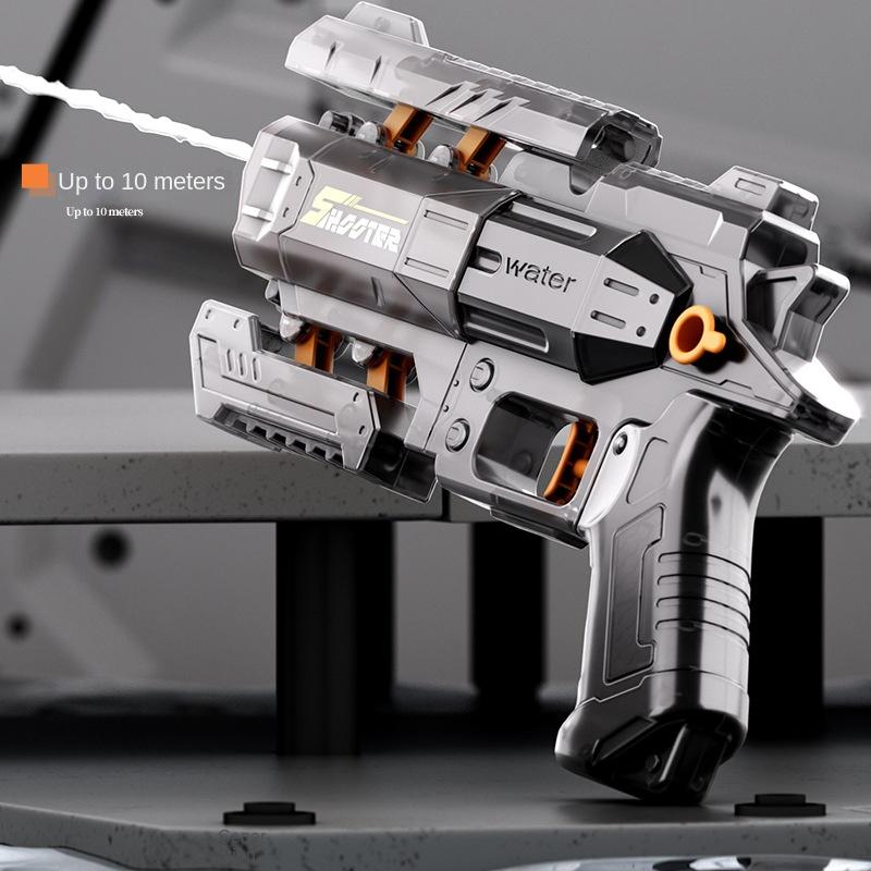 Non-Toxic New Left Wheel Water Gun With Transformable Manual Firing For Outdoor Continuous Water Play Toys For Children And Children In Summer