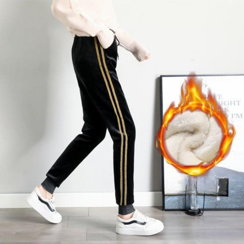 Теплые женские брюки Pleuche — фото 9