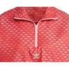 Adidas Originals 70S Logo All Over Print Half Zip Loose Fit Pullover Long Sleeve Jacket Women Jacket Light-Crimson IK7884