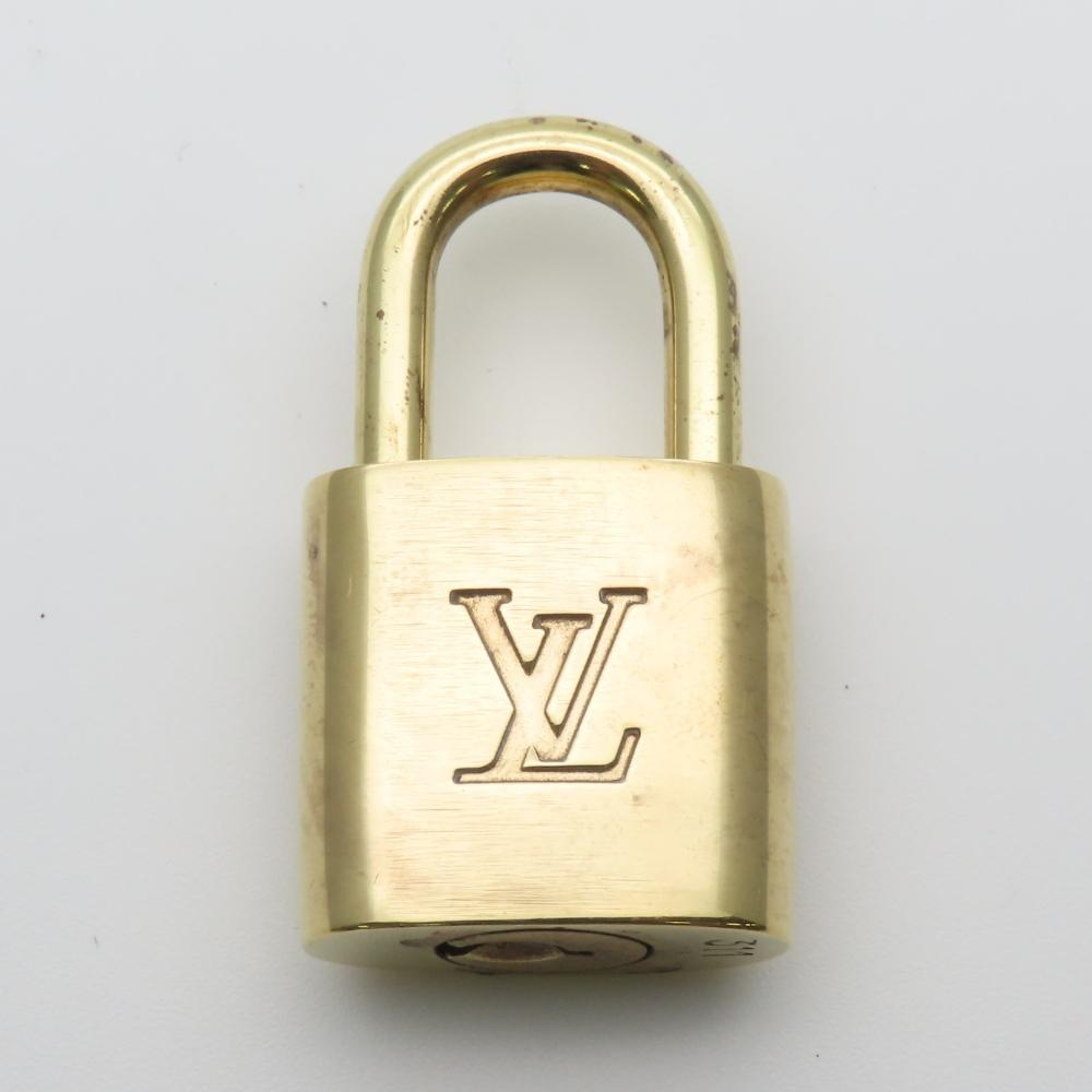 Used LOUIS VUITTON Cadena Key set No.311 metal gold padlock
