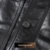 Futing Men's Premium Oil Wax Cowhide Genuine Leather Jacket