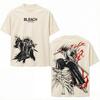 Zaraki Kenpachi BLEACH Anime T-shirt for Men's Clothing Manga Y2k Oversized T Shirt Cotton Casual Tees Tops