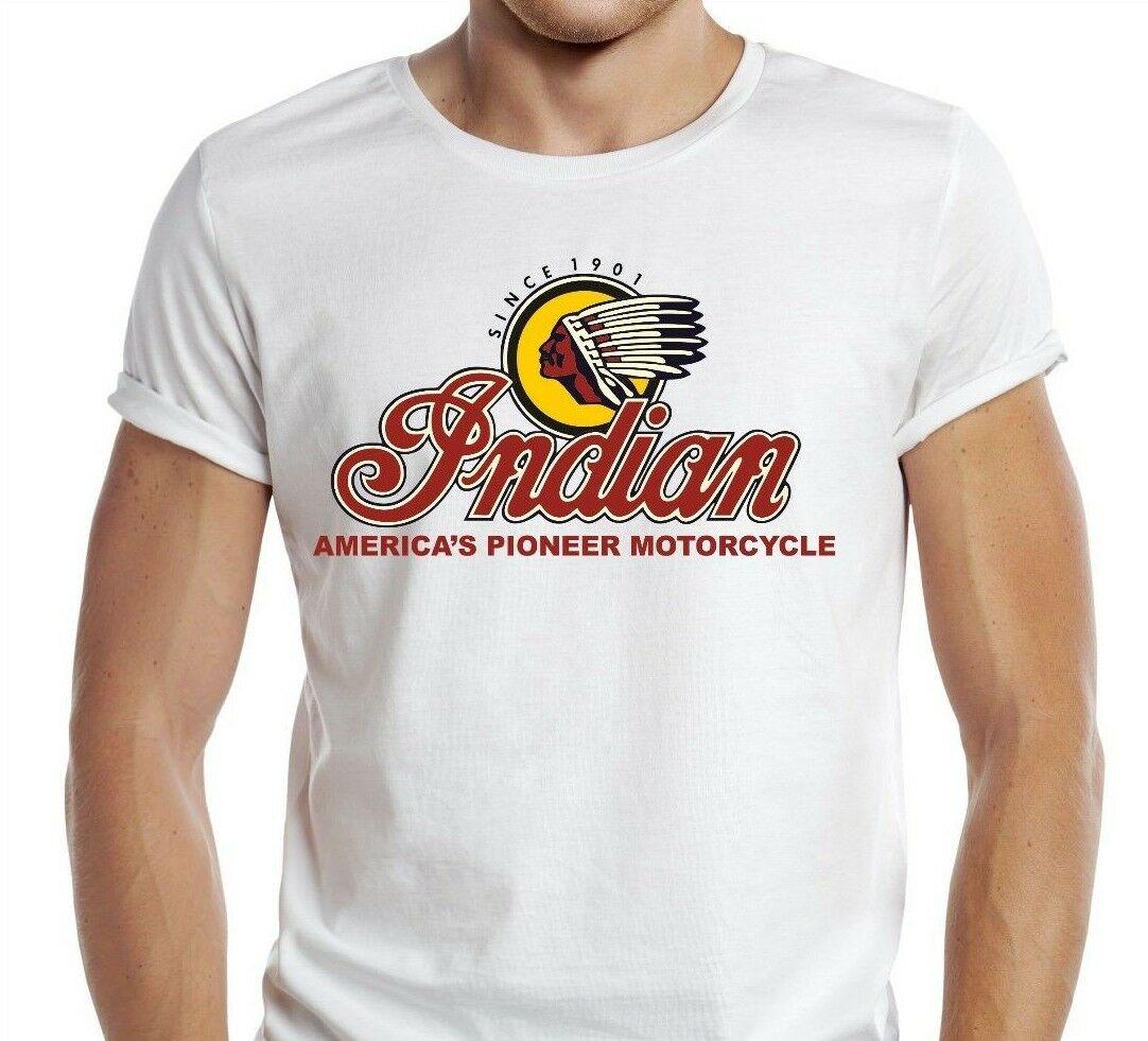 

Индийский логотип T Рубашка Главный глава мотоцикла Чоппер Байкер