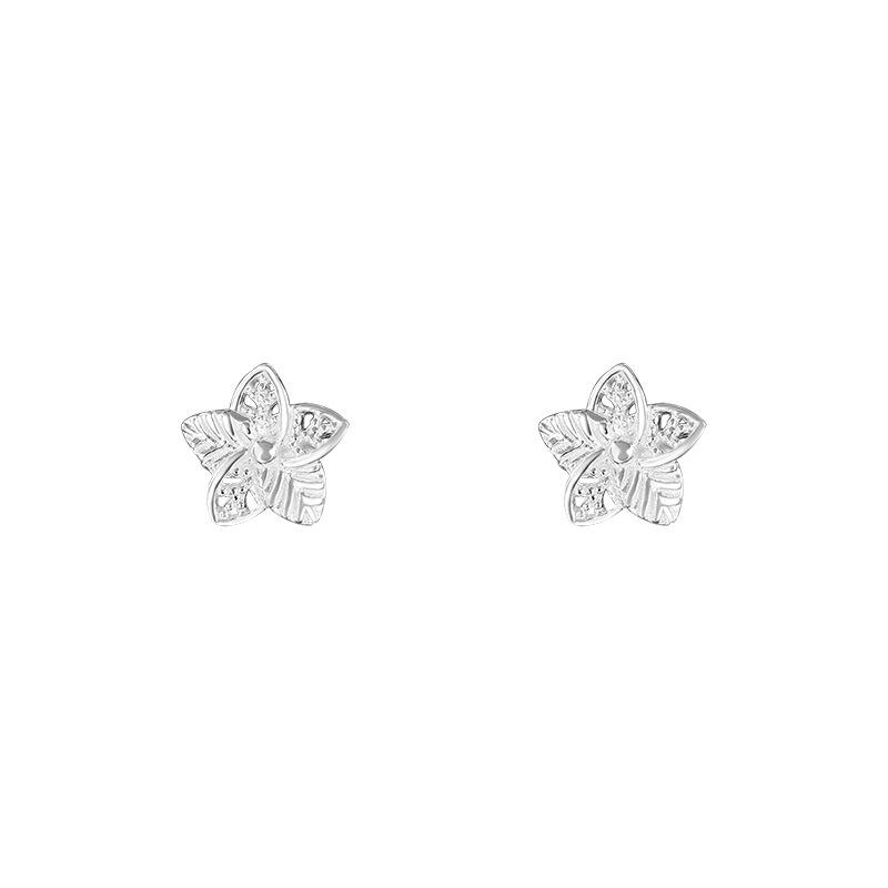 Flower Screw Ears for Women Fresh Sweet Simple Versatile Earrings High-end Earrings
