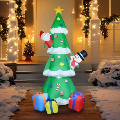 Popular Christmas Inflatable Santa Snowman Gift Bag and Tree Decoration