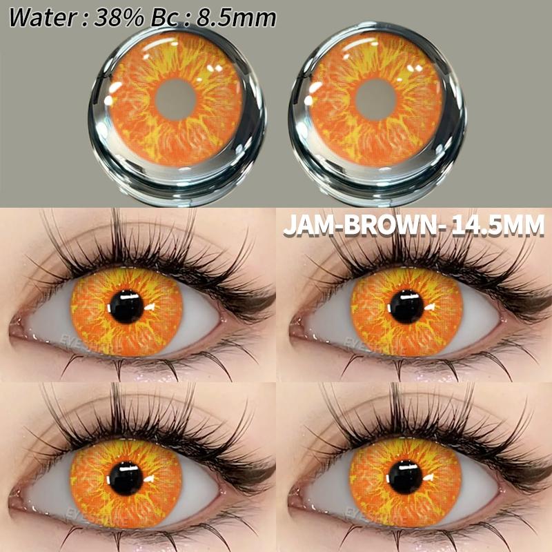 Eyeshare 2 stücke Geist Gelb Auge Farbige Kontaktlinsen Vampire Für Halloween Jährliche Cosplay Kontaktlinsen