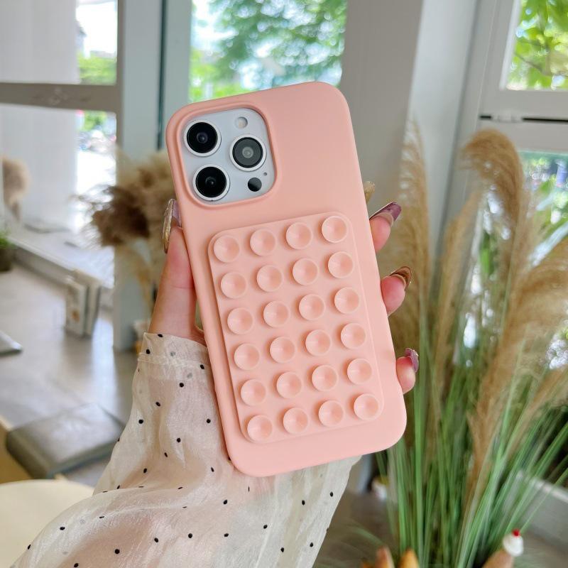 Multifunctional Silicone Suction Cup Phone Stand & Back Sticker