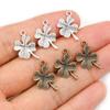 40pcs 3-Styles Bronze Antique Silver Plated Clover Leaf Handmade Charms Pendant:DIY for bracelet necklace