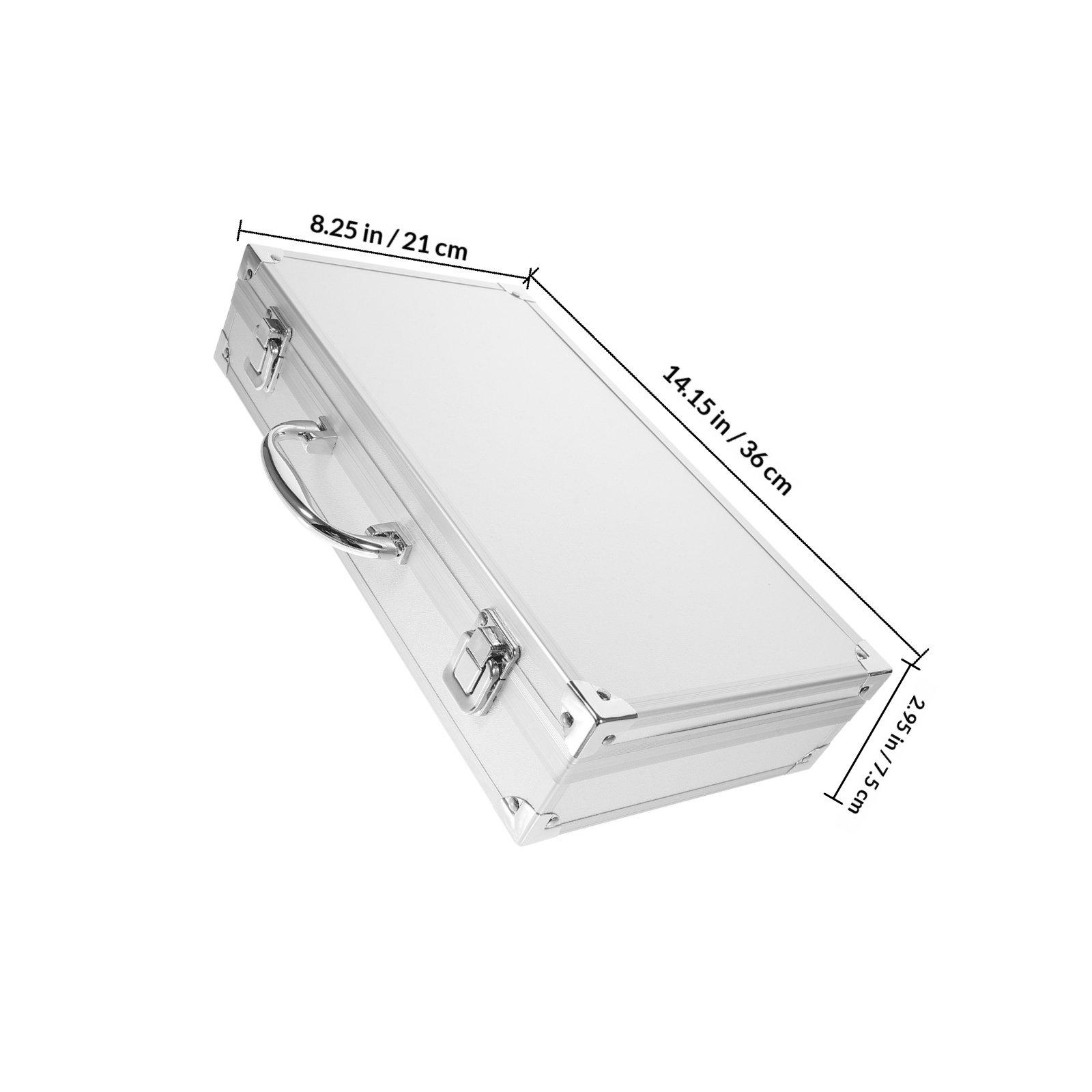 Aluminum Alloy Tool Box Large Capacity Medicine Storage Box Portable Carrying Case Multi Purpose Tool Container