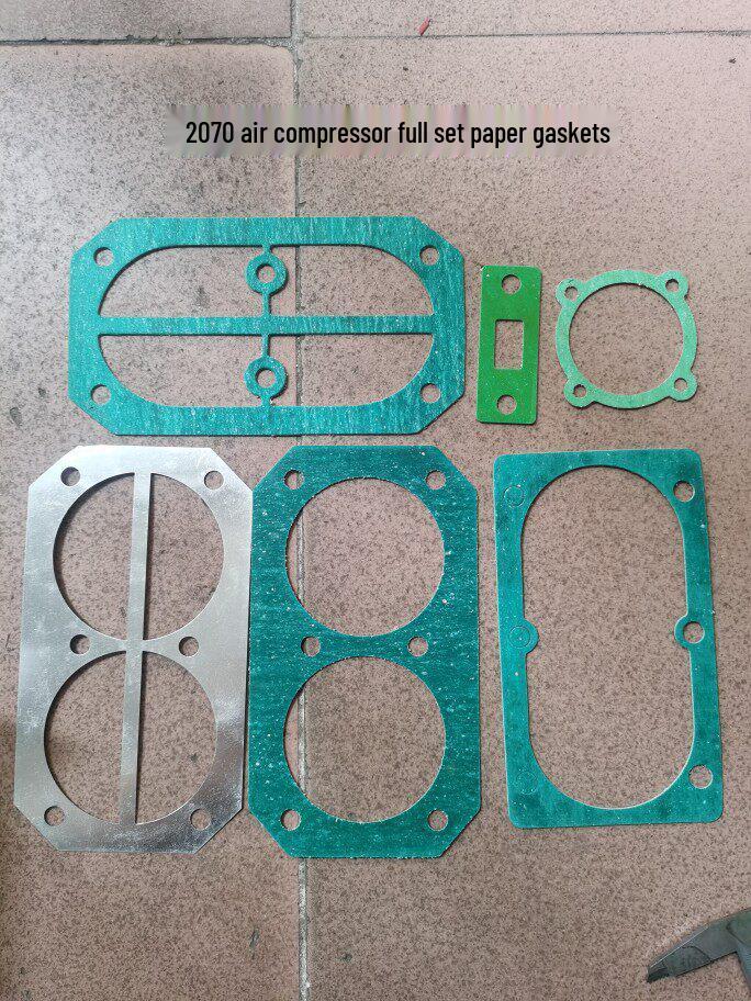 Air Compressor Head & Cylinder Seal Kit: Paper, Steel Wire, Asbestos Gaskets & 3P Air Rod Gasket