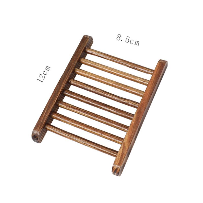 Natural Environmen Wood Storage Soap Rack Plate Box Soap Dish Tray Holder Shower