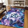 1pc Avengers Pattern Area Rug Soft Flannel Floor Mat for Living Room,Office,Bedroom and Carpet,Sofa Coffee Table Floor Mat