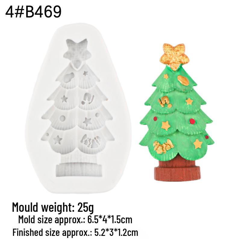 Multe Matrițe de Silicon pentru Tort Brad de Crăciun pentru Decorarea Scenei de Sărbătoare