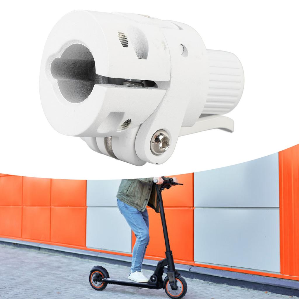 Electric Scooter Folding Pole Base ABS and Alloy Non Slip Coating Folding Pole Fitting Base for Cycling