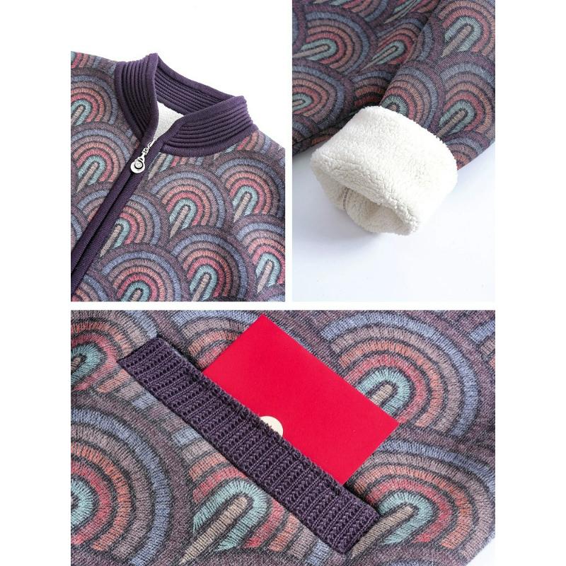 Zimní pleteniny, Podzimní volné topy, Dámské plusové sametové zahuštěné podzimní a zimní svetry