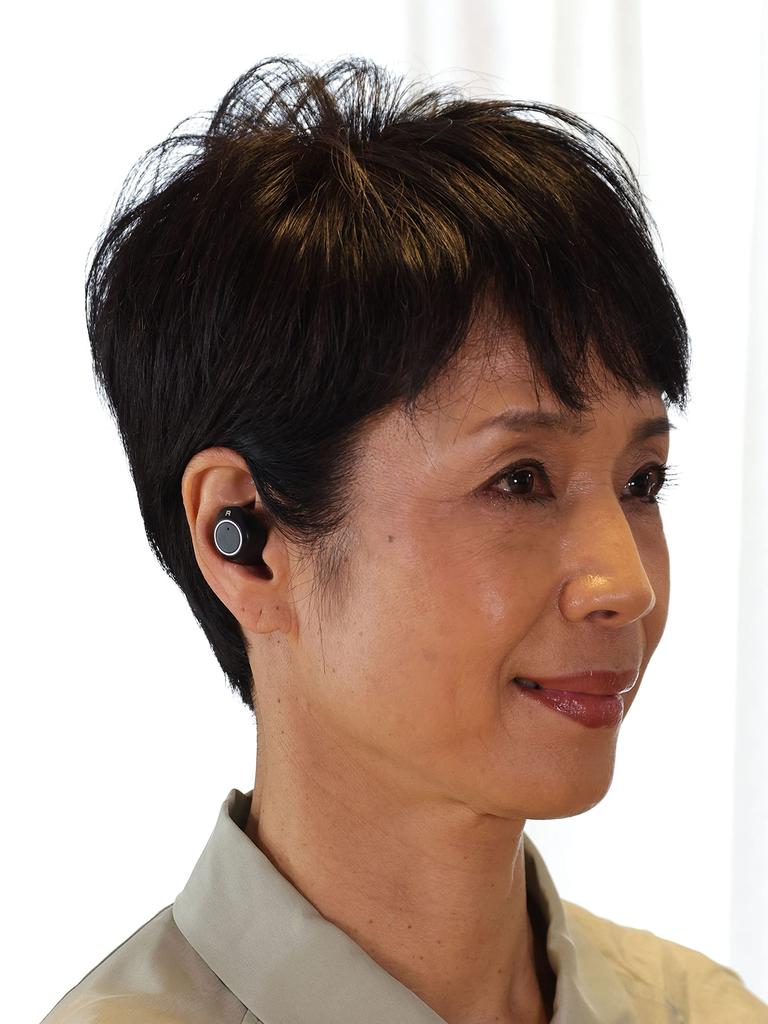 USB Rechargeable Ear Hole Type Sound Collector Hear 1 [Enix] (Black)