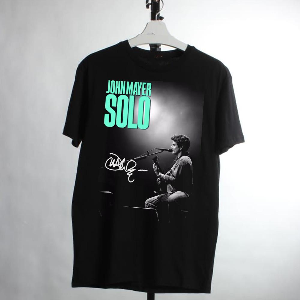 John Mayer Solo Tour Maglietta Signature Nera Classica Unisex S-5XL IM1034