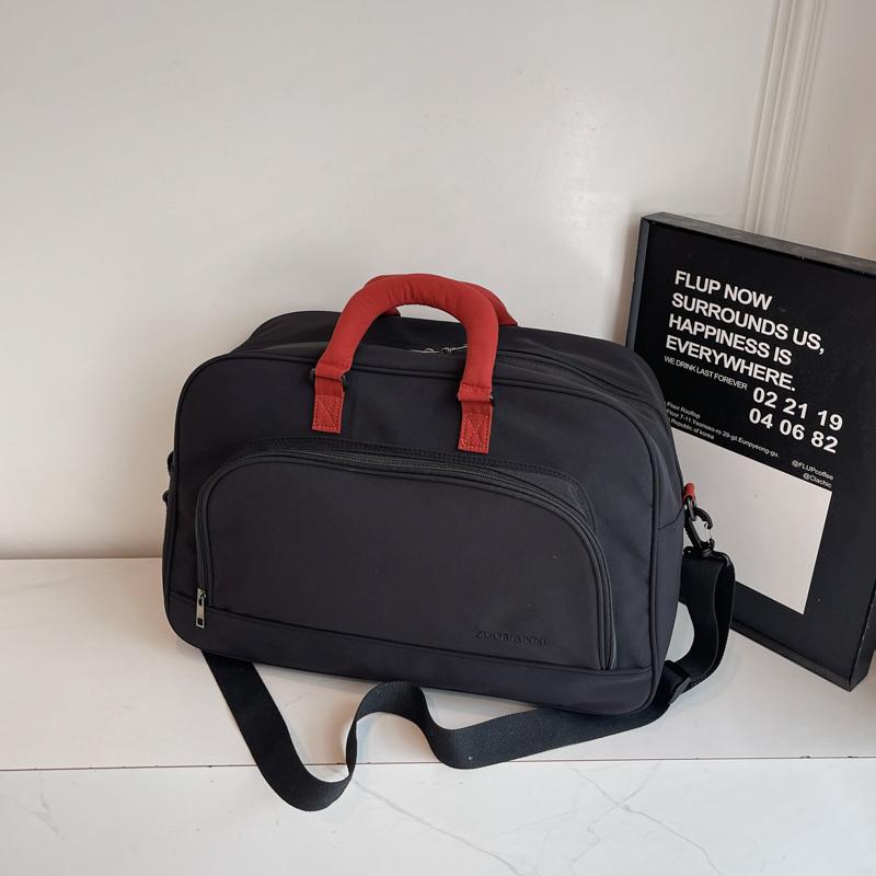 Geantă de călătorie portabilă în culori contrastante, geantă sport pentru bărbați și femei, pentru antrenament, fitness, călătorie, capacitate mare, geantă duffel