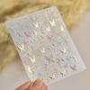 Gradient White Pink Butterfly Flower Shiny Stars Chic Spring Petal 5D Soft Adhesive Nail Art Stickers Decorations Manicure Decal