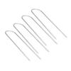 Garden Staples Galvanized U Shaped Garden Fencing Peg for Greenhouses Lawns Gardens