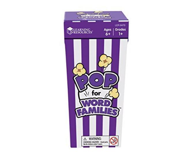 Learning Resources Pop Games Pop for Word Families Pop Game Word Family LER 8470 - (Popcorn) [Item]
