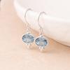 Blue Topaz Gemstone 925 Silver Handmade Designer Earring Drop Earring Gift For Her Statement Earrings